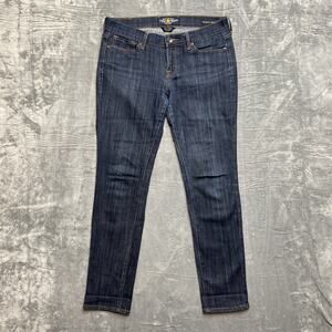 Lucky Brand Charlie Skinny Jeans Women’s Size 10 / 30 Reg Dark Blue Denim